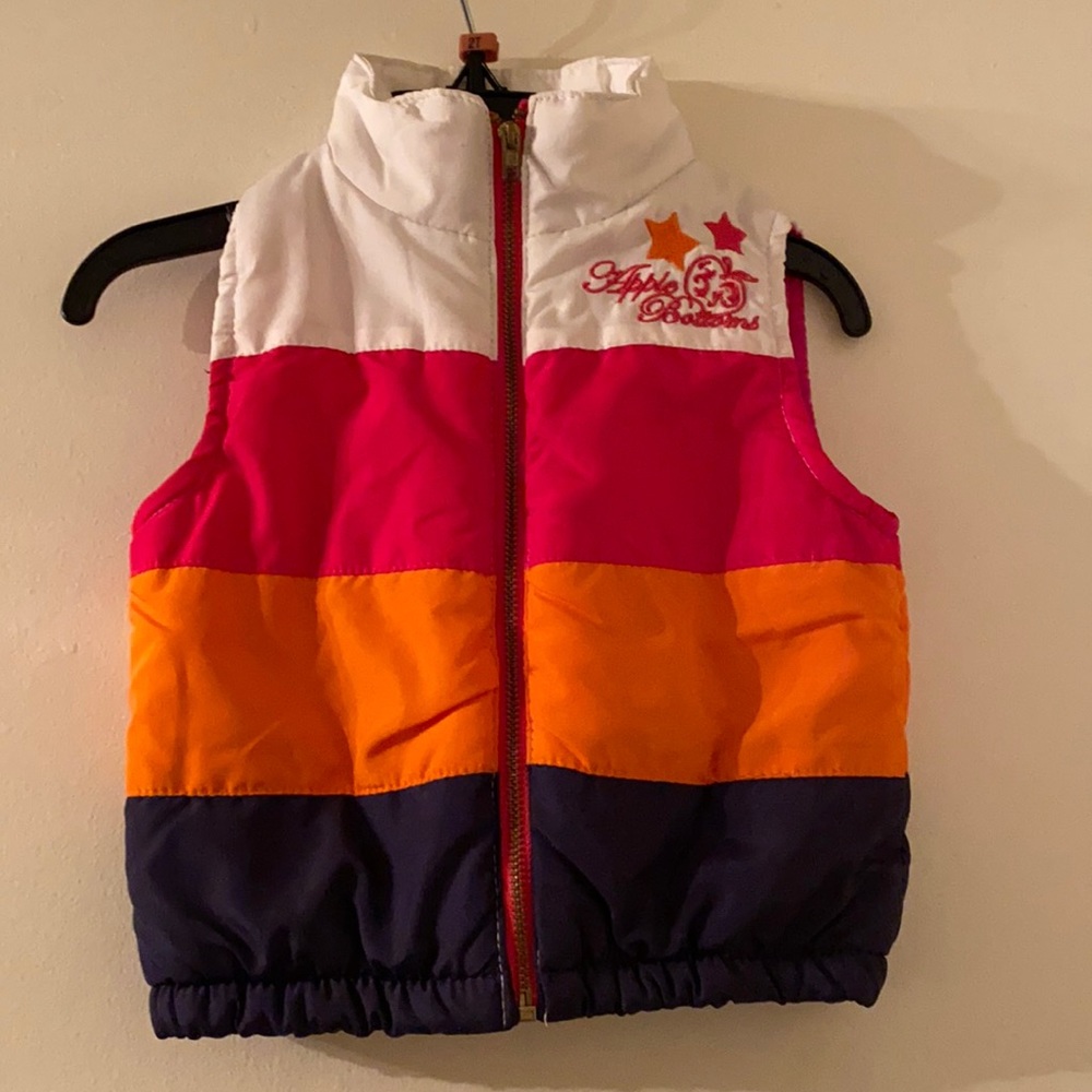 Infant puffy vest Apple bottoms